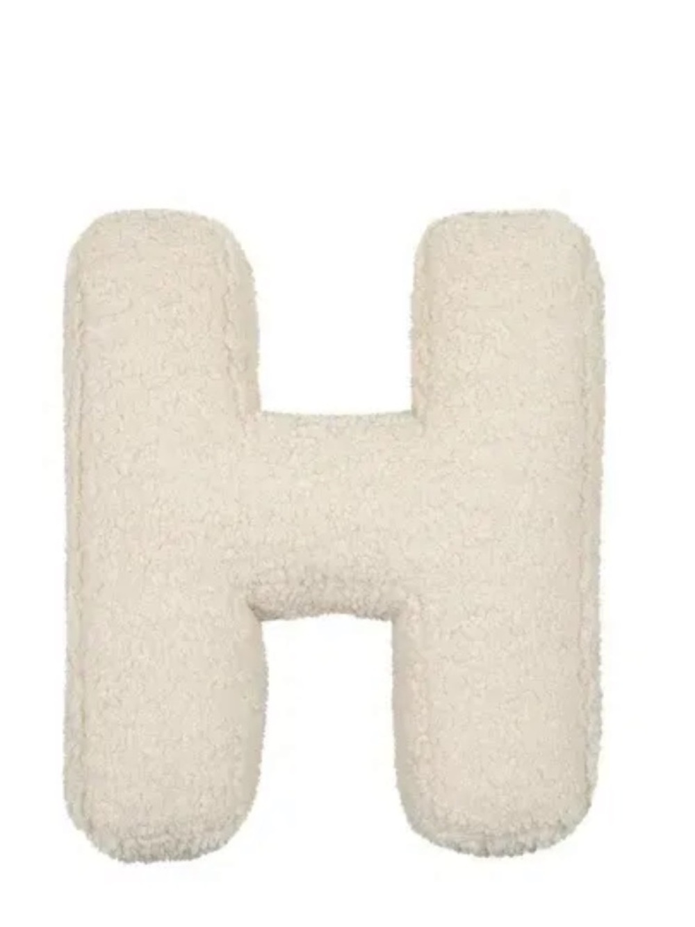 Dormify ‘ALPHIE’ Sherpa Letter ‘H’ Throw Pillow